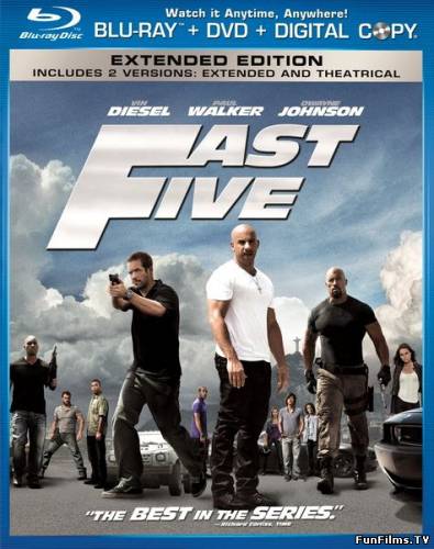 Fast Five / Форсаж 5 (2011) (Экшен, Криминал, Триллер)